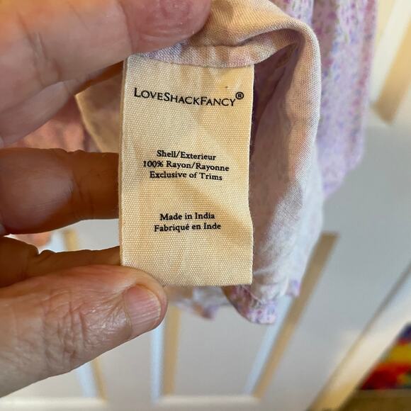 LOVESHACKFANCY Toto Ruffle Dress size Large - Picture 15 of 16